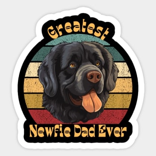 Greatest Newfie Dad Sticker